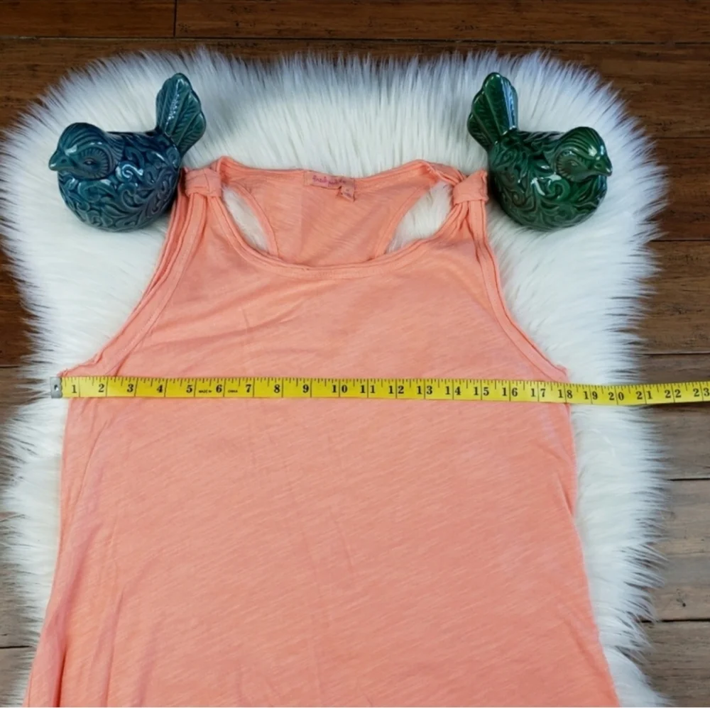 Fresh Produce peachy orange high low tank dress size medium
